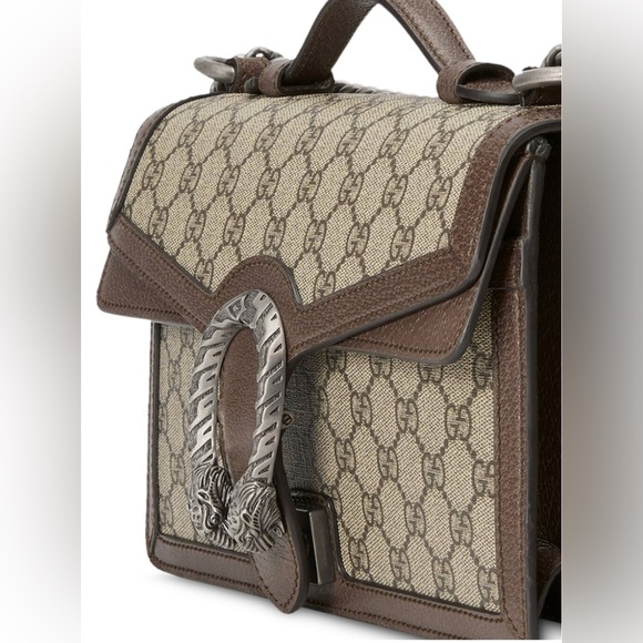 GUCCI DIONYSUS LIMITED EDITION BEIGE GG TOP HANDLE SHOULDER BAG - Picture 6 of 16